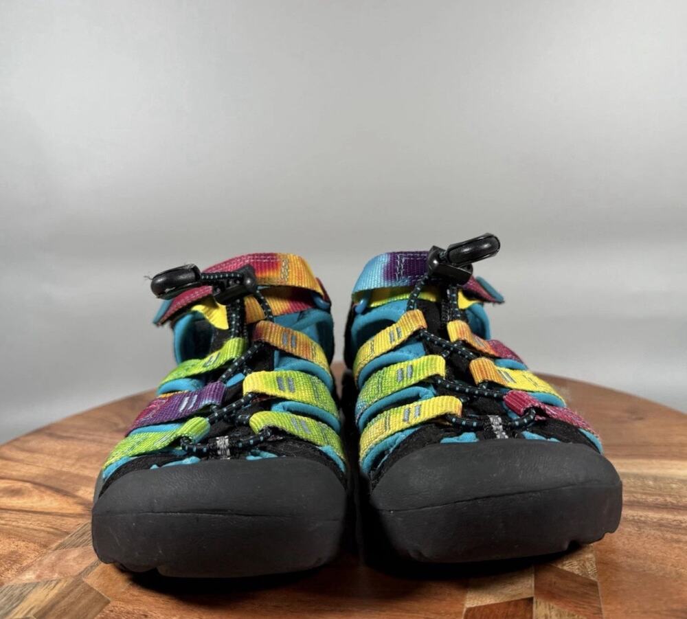 KEEN Newport H2 Kids Rainbow Tie Dye Sport Sandals Blue Size 12